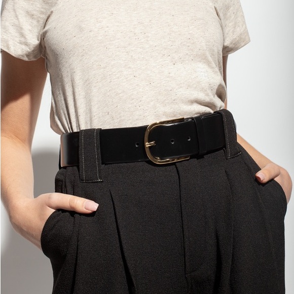 Toteme Black Wide Trouser Belt - Picture 7 of 7